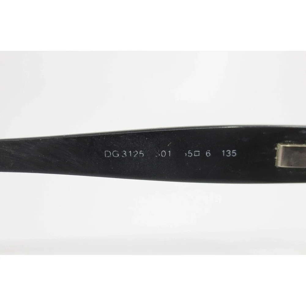 Dolce & Gabbana DG3125 501 Black Oval Eyeglass Frames Womens Italy 50-16-135